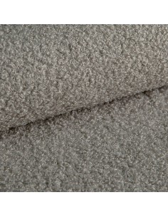 Polsterstoff TENA Boucle Frottier-Velours - Hell Aschgrau
