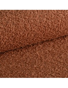 Polsterstoff TENA Boucle Frottier-Velours - Kupferrot