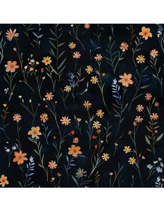 OUTDOOR DEKOSTOFFE OXFORD - Motiv Blumen I DX5103