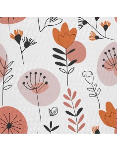 OUTDOOR DEKOSTOFFE OXFORD - Motiv Blumen I DX5107