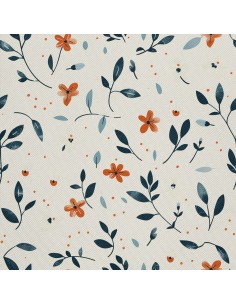 OUTDOOR DEKOSTOFFE OXFORD - Motiv Blumen I DX5112
