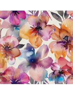 OUTDOOR DEKOSTOFFE OXFORD - Motiv Blumen I DX5115