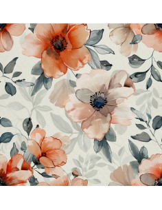 OUTDOOR DEKOSTOFFE OXFORD - Motiv Blumen I DX5117