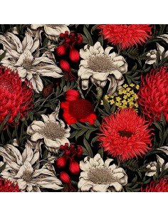 OUTDOOR DEKOSTOFFE OXFORD - Motiv Blumen I DX5124