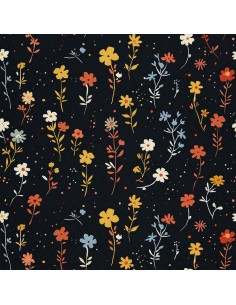OUTDOOR DEKOSTOFFE OXFORD - Motiv Blumen I DX5134
