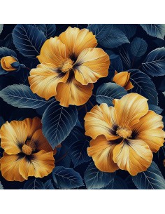 OUTDOOR DEKOSTOFFE OXFORD - Motiv Blumen I DX5138