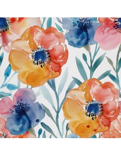 OUTDOOR DEKOSTOFFE OXFORD - Motiv Blumen I DX5141