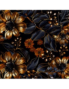 OUTDOOR DEKOSTOFFE OXFORD - Motiv Blumen I DX5144