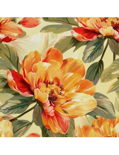 OUTDOOR DEKOSTOFFE OXFORD - Motiv Blumen I DX5151