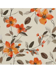 OUTDOOR DEKOSTOFFE OXFORD - Motiv Blumen I DX5153