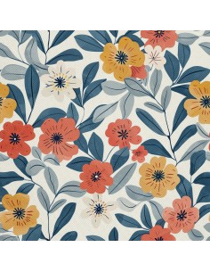 OUTDOOR DEKOSTOFFE OXFORD - Motiv Blumen I DX5156