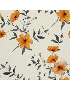 OUTDOOR DEKOSTOFFE OXFORD - Motiv Blumen I DX5157