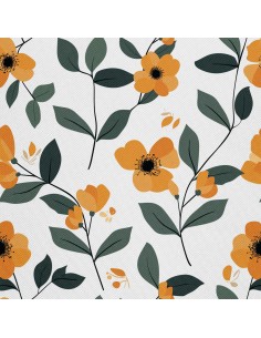 OUTDOOR DEKOSTOFFE OXFORD - Motiv Blumen I DX5158