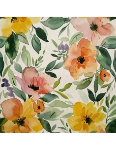 OUTDOOR DEKOSTOFFE OXFORD - Motiv Blumen I DX5162