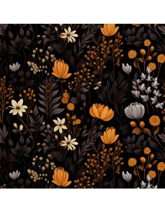 OUTDOOR DEKOSTOFFE OXFORD - Motiv Blumen I DX5167