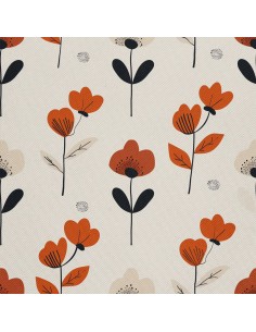 OUTDOOR DEKOSTOFFE OXFORD - Motiv Blumen I DX5169