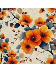 OUTDOOR DEKOSTOFFE OXFORD - Motiv Blumen I DX5180