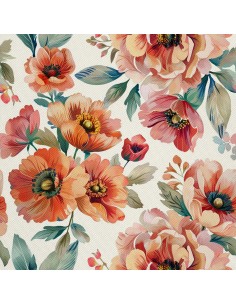OUTDOOR DEKOSTOFFE OXFORD - Motiv Blumen I DX5181