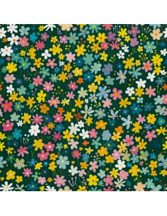 OUTDOOR DEKOSTOFFE OXFORD - Motiv Blumen I DX5185