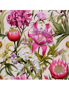 OUTDOOR DEKOSTOFFE OXFORD - Motiv Blumen I DX5187