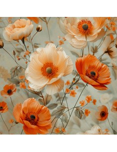 OUTDOOR DEKOSTOFFE OXFORD - Motiv Blumen I DX5194