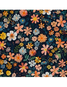 OUTDOOR DEKOSTOFFE OXFORD - Motiv Blumen I DX5197