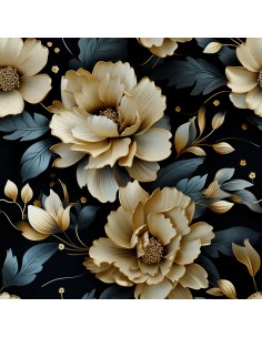 OUTDOOR DEKOSTOFFE OXFORD - Motiv Blumen I DX5208