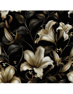 OUTDOOR DEKOSTOFFE OXFORD - Motiv Blumen I DX5215