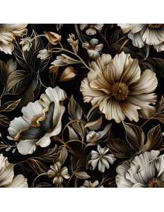 OUTDOOR DEKOSTOFFE OXFORD - Motiv Blumen I DX5218