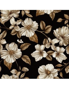 OUTDOOR DEKOSTOFFE OXFORD - Motiv Blumen I DX5220