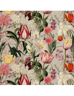 OUTDOOR DEKOSTOFFE OXFORD - Motiv Blumen I DX5227