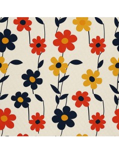 OUTDOOR DEKOSTOFFE OXFORD - Motiv Blumen I DX5229