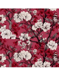 OUTDOOR DEKOSTOFFE OXFORD - Motiv Blumen I DX5230