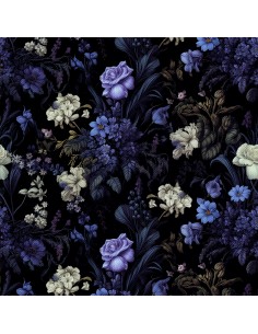 OUTDOOR DEKOSTOFFE OXFORD - Motiv Blumen I DX5232