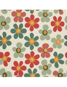 OUTDOOR DEKOSTOFFE OXFORD - Motiv Blumen I DX5236