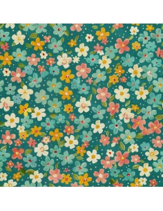 OUTDOOR DEKOSTOFFE OXFORD - Motiv Blumen I DX5238