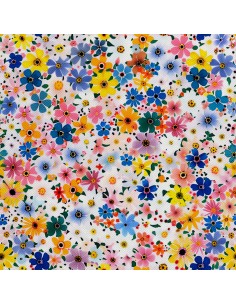 OUTDOOR DEKOSTOFFE OXFORD - Motiv Blumen I DX5243