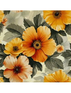 OUTDOOR DEKOSTOFFE OXFORD - Motiv Blumen I DX5245