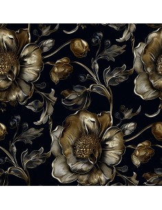 OUTDOOR DEKOSTOFFE OXFORD - Motiv Blumen I DX5246