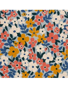 OUTDOOR DEKOSTOFFE OXFORD - Motiv Blumen I DX5252