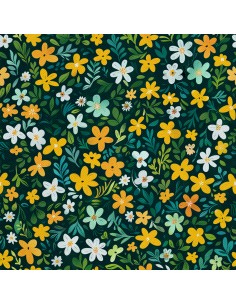 OUTDOOR DEKOSTOFFE OXFORD - Motiv Blumen I DX5255