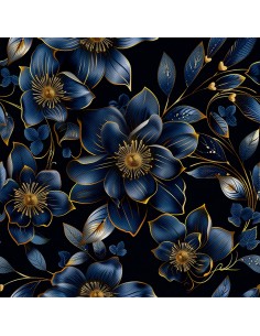 OUTDOOR DEKOSTOFFE OXFORD - Motiv Blumen I DX5263