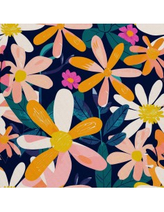 OUTDOOR DEKOSTOFFE OXFORD - Motiv Blumen I DX5266
