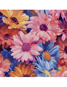 OUTDOOR DEKOSTOFFE OXFORD - Motiv Blumen I DX5267