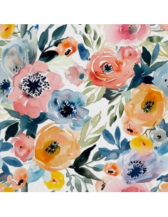 OUTDOOR DEKOSTOFFE OXFORD - Motiv Blumen I DX5270