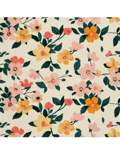 OUTDOOR DEKOSTOFFE OXFORD - Motiv Blumen I DX5272