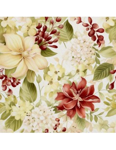 OUTDOOR DEKOSTOFFE OXFORD - Motiv Blumen I DX5273