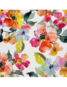 OUTDOOR DEKOSTOFFE OXFORD - Motiv Blumen I DX5276
