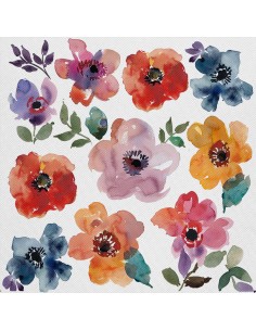 OUTDOOR DEKOSTOFFE OXFORD - Motiv Blumen I DX5282