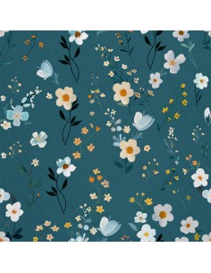 OUTDOOR DEKOSTOFFE OXFORD - Motiv Blumen I DX5283